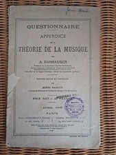 Questionnaire appendice theori d'occasion  Wervicq-Sud