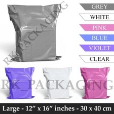12 x 16" sacos de correio cinza pacote forte postagem plástico poli auto-selo comprar usado  Enviando para Brazil