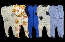 Lote de pijama bebê menino 6-9 meses 9 meses algodão Carter's com zíper pés dorminhoco comprar usado  Enviando para Brazil