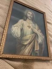 Vintage sacred heart for sale  Blanco