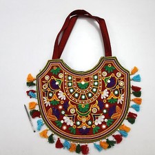 Bolsa de ombro fantasia hippie multiuso boêmia designer étnico feita à mão y comprar usado  Enviando para Brazil