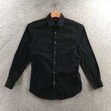 Camisa social masculina Banana Republic Candem Fit S preta algodão manga longa colarinho comprar usado  Enviando para Brazil