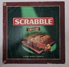 Scrabble deluxe wooden for sale  NORTHWOOD