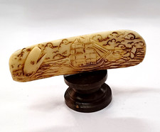 Faux scrimshaw carving for sale  GRAVESEND