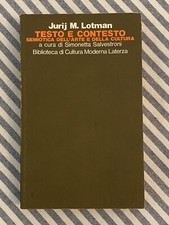 Jurij lotman testo usato  Milano