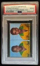 Usado, 1958 A Gazeta Esportiva Campeao Mundial Panel Pele Garrincha Rookie RC NNO PSA 2 comprar usado  Enviando para Brazil