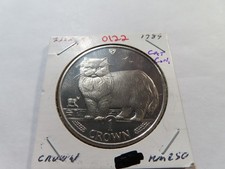 Usado, Coroa de gato persa O122 Grã-Bretanha Ilha de Man 1989 CuNi comprar usado  Enviando para Brazil