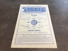Rangers partick thistle for sale  MONTROSE
