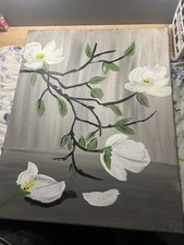 Painting canvas flowers d'occasion  Expédié en Belgium