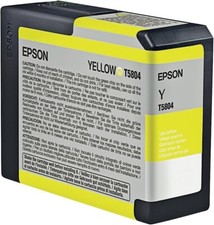 Epson T5804 C13T580400 INK ATRAMENT wkład do drukarki żółty żółty oryginalny BEZ PUDEŁKA na sprzedaż  PL