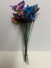 Colorful butterflies stake for sale  POOLE