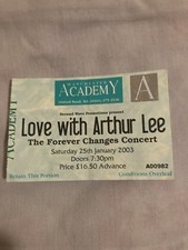 Ticket love arthur for sale  ASHTON-UNDER-LYNE