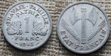 1943 1 franc d'occasion  Paris I