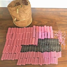 Usado, 129 rolos de prendedor de escova de malha de mola para cabelo bolsa de tique-taque de tecido vintage comprar usado  Enviando para Brazil