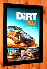 Videogame DiRT Rally PS4 Xbox One PC Windows raro pequeno pôster/página de anúncio emoldurada comprar usado  Enviando para Brazil
