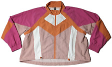Usado, Jaqueta opala leve SAVVI feminina grande rosa laranja colorblock malha forrada comprar usado  Enviando para Brazil