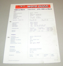 Datenblatt einstellwerte moto gebraucht kaufen  Jever