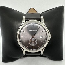 Relógio de quartzo Emporio Armani Classic ARS1000 masculino couro preto mostrador analógico HME585, usado comprar usado  Enviando para Brazil