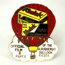 Broche Kodak Official Film & Paper Of The Albuquerque Hot Air Balloon Fiesta - RARO comprar usado Broche Kodak Official Film & Paper Of The Albuquerque Hot Air Balloon Fiesta - RARO comprar usado  Enviando para Brazil
