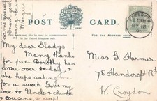 Usado, HISTÓRIA DA FAMÍLIA - CARTÃO POSTAL - HARMER - WEST CROYDON HANDCROFT Ramsgate Circle Pm comprar usado  Enviando para Brazil