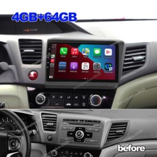 Rádio estéreo automotivo 4G+64G GPS para 2012-2015 Honda Civic Apple Carplay Android 13.0 comprar usado  Enviando para Brazil