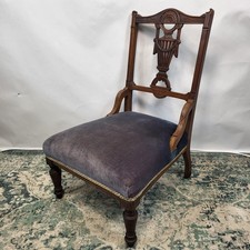 Edwardian slipper chair for sale  UK