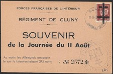 Liberation .rr..cluny cp. d'occasion  Noisiel