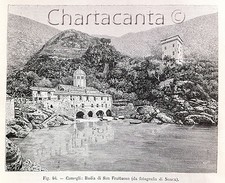 1892 incisione badia usato  Vittuone