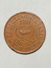 1863 Civil War Token New York NY-630-T-1a (R-2) - John J. Diehl / Undertaker comprar usado  Enviando para Brazil