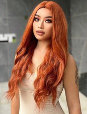 Perruque synthétique rousse d'occasion  Artix