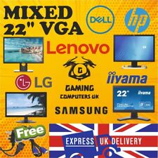 Monitor De 22" Polegadas Barato Pc Computador HD TFT Vga Lcd Tela Plana De Dell Hp Samsung Lg comprar usado  Enviando para Brazil