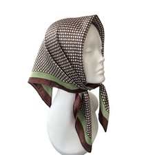Cachecol feminino marrom cetim cabeça quadrada primavera xale envoltório cabelo foulard 70cm comprar usado  Enviando para Brazil