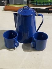 Blue enamel coffee for sale  New Providence