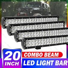 4 peças 20 polegadas barra de luz LED ponto inundação offroad lâmpada de trabalho 4x4 4WD caminhão 22" comprar usado  Enviando para Brazil