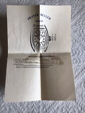 Foglio istruzioni franck usato  Napoli