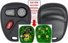 ORIGINAL GMC CADILLAC CHEVROLET 01-04 OEM CONTROLE REMOTO FOB GM CHAVE MENOS ALARME DE ENTRADA SUV comprar usado  Enviando para Brazil