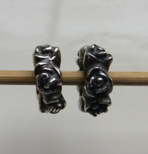 Trollbeads silver rose for sale  LONGFIELD