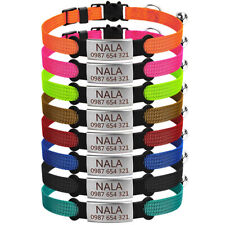 Personalisiert Katzenhalsband Nylon Sicherheitsverschluss mit Namen Gravur XXS comprar usado  Enviando para Brazil