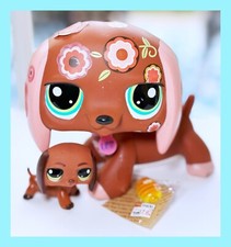 Autêntico Littlest Pet Shop 5" LPS Big Jumbo Deco Euro Dachshund Dog com #992 comprar usado  Enviando para Brazil