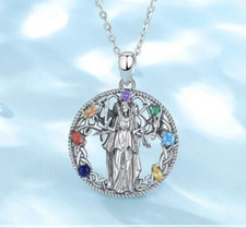 Usado, Pingente de divindade oculta prata esterlina 0,925 Hécate Triple Moon Goddess comprar usado  Enviando para Brazil