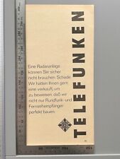 Telefunken rundfunk riginal gebraucht kaufen  Aßlar