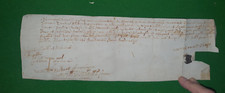 1636 vellum document for sale  NORTHWICH