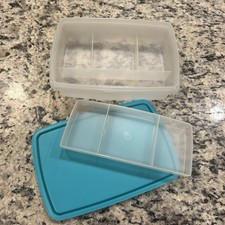 Organizador Tupperware azul-petróleo TupperCraft kit de costura retangular recipiente comprar usado Organizador Tupperware azul-petróleo TupperCraft kit de costura retangular recipiente comprar usado  Enviando para Brazil