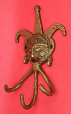 Gancho para cabide de parede Lady Face Shape acabamento vintage feito à mão toalha de latão pano chave comprar usado  Enviando para Brazil