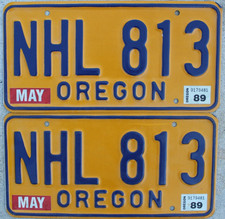 1989 oregon license for sale  Fallon