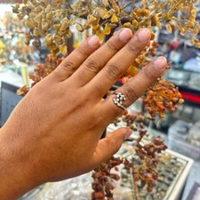Anel de folha ajustável, anel folheado a prata folha, anel de ramo de folha de oliveira comprar usado  Enviando para Brazil