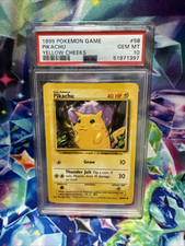 1999 CONJUNTO BÁSICO POKEMON BOCHECHAS AMARELAS ILIMITADAS #58 PIKACHU PSA 10, usado comprar usado  Enviando para Brazil