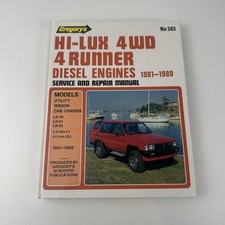 Motores diesel Gregorie’s Hilux 4WD e 4 corredores 81-89 manual de serviço muito bom estado usado comprar usado  Enviando para Brazil