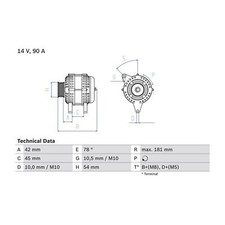 Cashback bosch alternator for sale  BIRMINGHAM