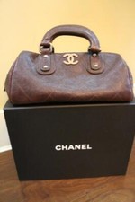 AUTÊNTICA BOLSA TOTE CHANEL couro marrom caviar comprar usado  Enviando para Brazil